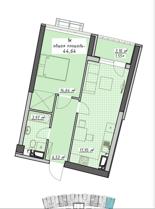 Видовая! Прямой вид моря! ЖК Атмосфера,Аркадия, Своя!Без комиссии!45м2 Одеса - зображення 7
