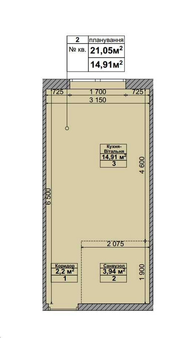 ‼️ ТОП-Смарт Квартира 21м2 ‼️ Два рівня • Висока стеля • Камін • Без % Святопетрівське (Києво-Свят.р-н) - зображення 2