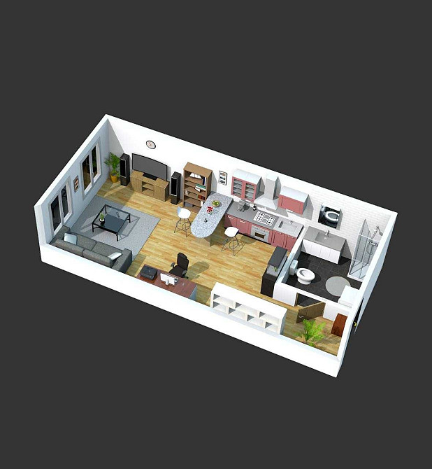 ‼️ ТОП-Смарт Квартира 21м2 ‼️ Два рівня • Висока стеля • Камін • Без % Святопетрівське (Києво-Свят.р-н) - зображення 7