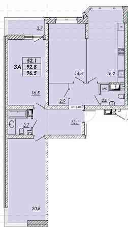 3комн или 2комн кухня студия 32м Прохоровский квартал,БЕЗ комисиии Одеса
