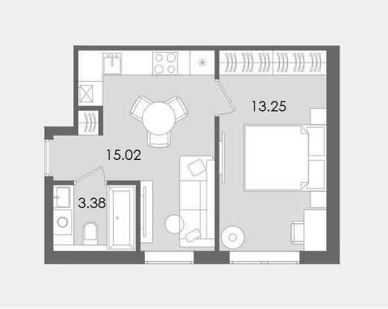 • Однокімнатна квартира  • 32м2 • в зданому будинку • Без % Святопетрівське (Києво-Свят.р-н)