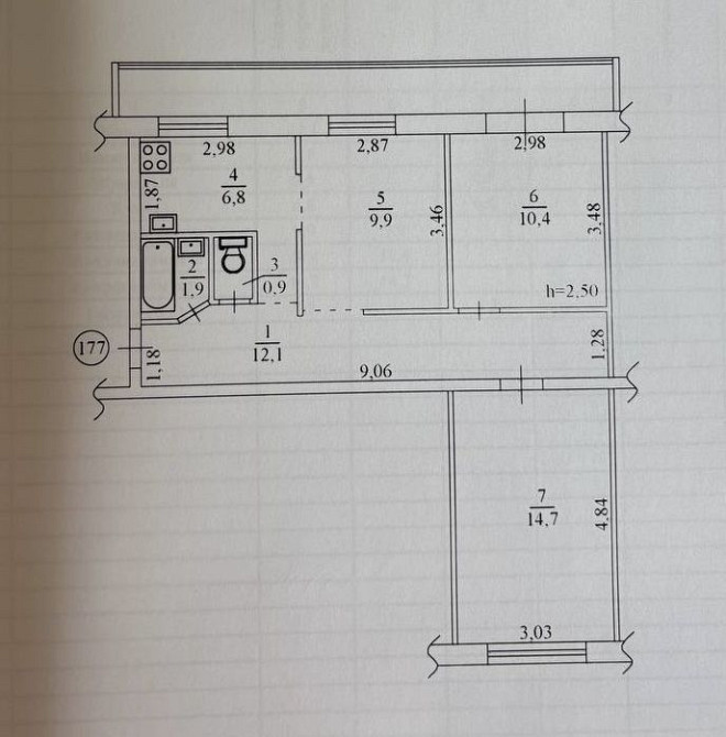 3к Квартира Тичини 9 Березняки Київ - зображення 7