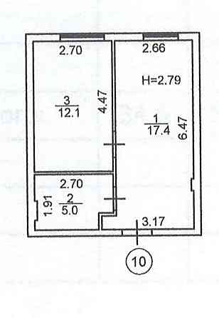с.Софіївська Борщагівка 1к кв. 34.5м2 Sofiivska Borshchahivka