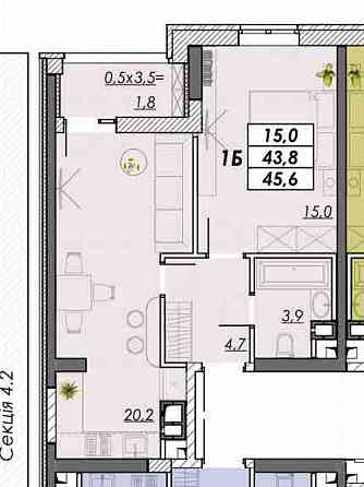 Евро-двушка , выгодно окупать на старте продаж. ЖК Реал парк. Одеса