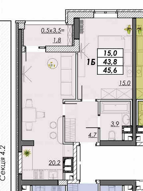 Евро-двушка , выгодно окупать на старте продаж. ЖК Реал парк. Одеса - зображення 2