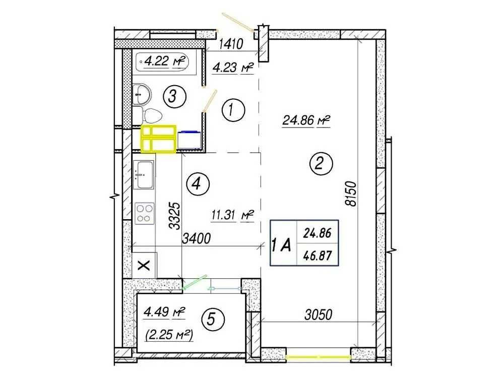 Поврех 5‼️ 1х46м ЖК "Вудсторія"‼️ Kyiv - photo 2
