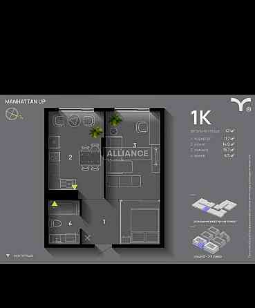 1 кім ЖК Manhattan Up здана, 947$ м кв Ивано-Франковск