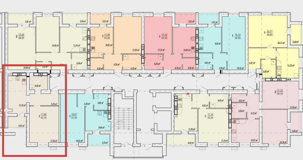 43м2 СРОЧНО! ЖК Гидропарк Продам 1 комн квартиру AB Харьков - изображение 1