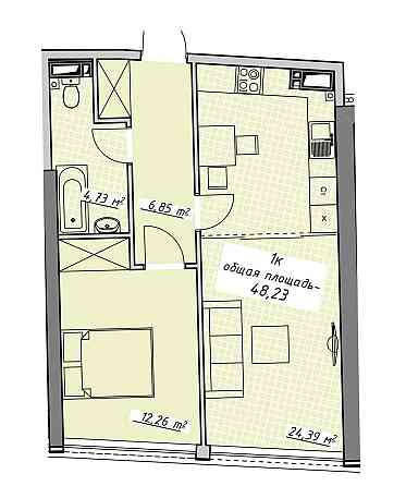 Евро двушка в ЖК Атмосфера секция сдана . Просмотр по договоренности. Одеса