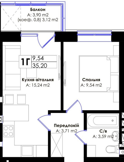 Продається 1 кімнатна квартира Ірпінь. Поряд Центральний парк. ІндГазО Ірпінь - зображення 5