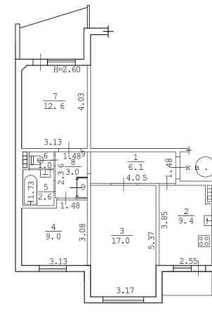 Простора квартира в будинку біля Кримського парку р 17 Одеса