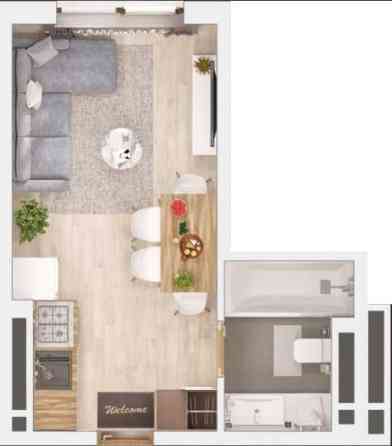 ! Квартира в сучасному  ЖК  «Таїровські сади» Лиманка