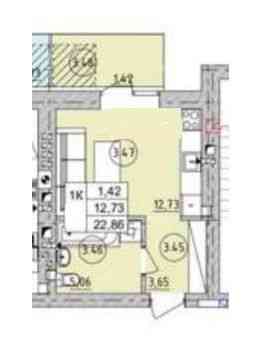 Смарт-квартира з балконом в новому ЖК комфорт класу в Ірпені Ірпінь