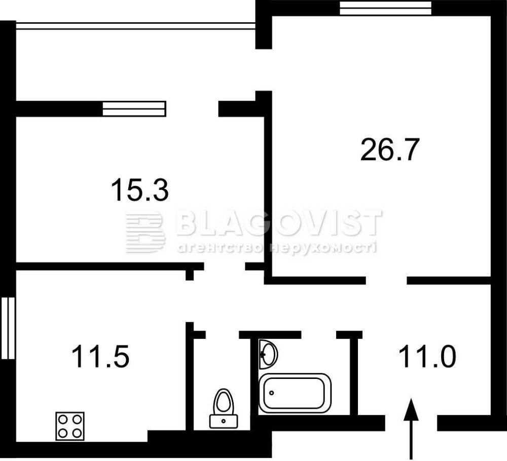 Продаж 2к квартири Дарницький бульвар 8 ст. м. Дарниця Київ - зображення 2