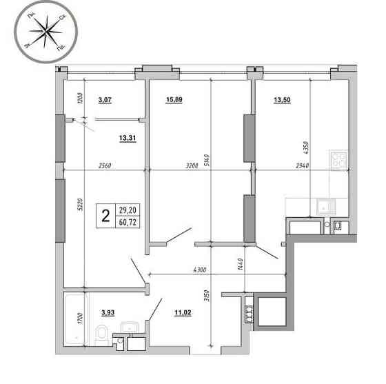 Жк на Величковського. Власник 780$ 60мкв Львов