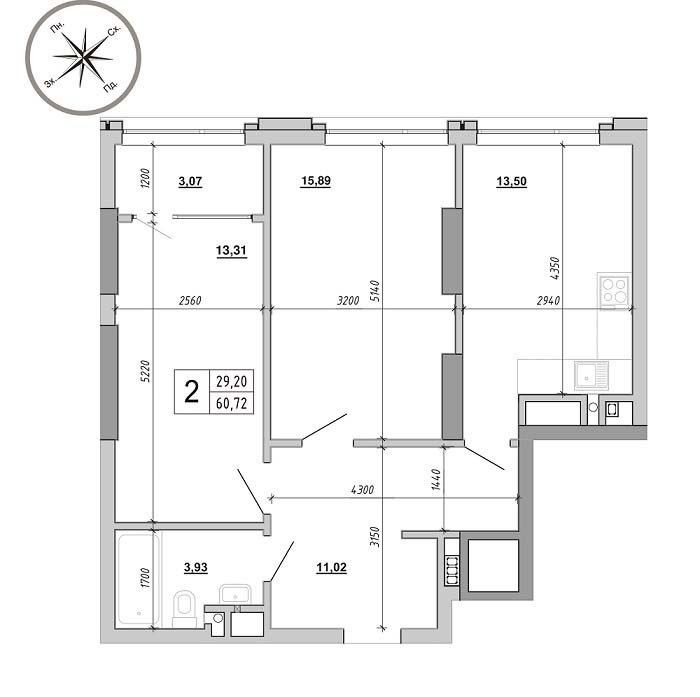 Жк на Величковського. Власник 780$ 60мкв Львов - изображение 5