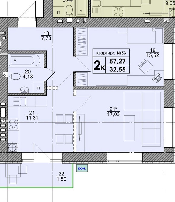 Продам квартиру (по цена ниже чем у застройщика) Софіївська Борщагівка - зображення 1