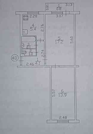 Продаж 2кім.квартири в районі Л.Лук'яненка. Турист Чернігів