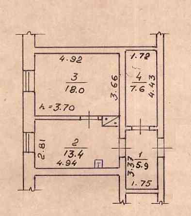 1 комн -45 метров. Центр. Газ. 1/1 эт. Крепкий дом. ул.Бугаёвская Odesa