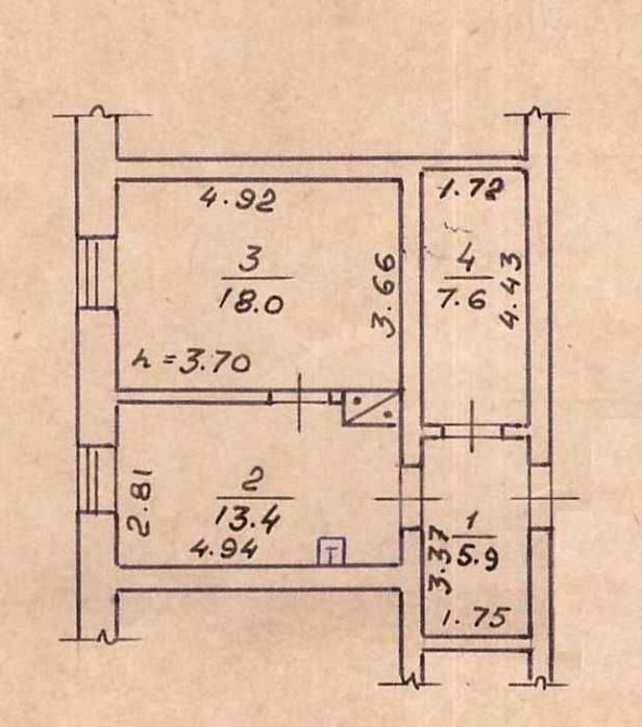 1 комн -45 метров. Центр. Газ. 1/1 эт. Крепкий дом. ул.Бугаёвская Odesa - photo 4