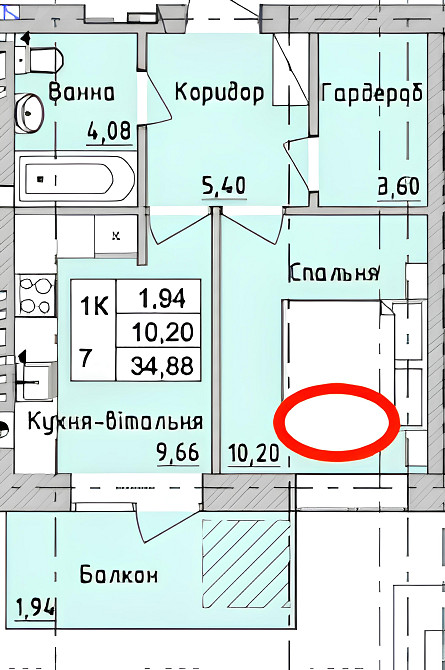 Квартира однокімнатна от хозяина, квартира в цегляному будинку Ірпінь - зображення 7