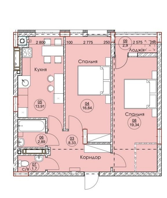 2-кім кв в зданому будинку ! Готова до ремонту , без жодних комісій! Львов - изображение 8