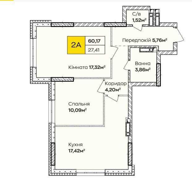 Двокімнатна на Позняках. Власна котельня в ЖК. Платіж по 24 026грн/міс Київ - зображення 8