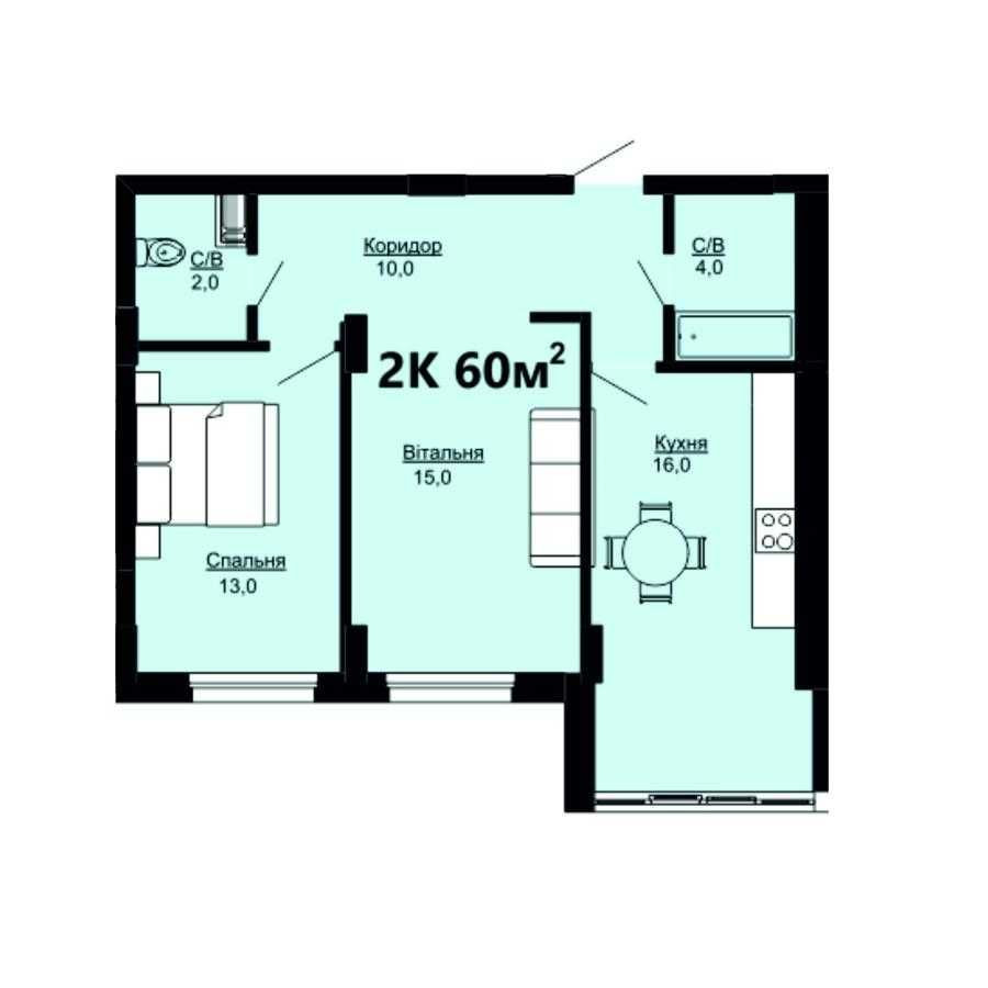 Продаж зданої 2 кімнатної квартири в ЖК Комфорт Парк Івано-Франківськ - зображення 5