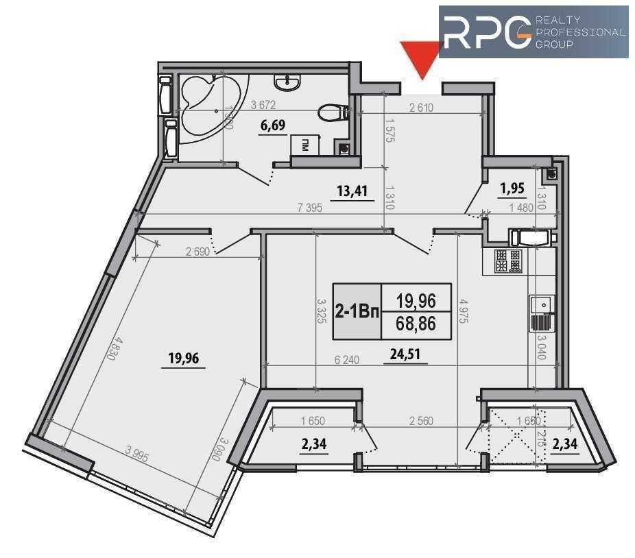 ЖК Русанівська Гавань Продаж евродвушки 68 кв.м Дніпровський рн Київ - зображення 2