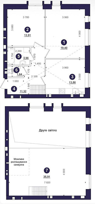 Продаж дворівнева 2к квартири у ЖК "Емоція" с.ХОТІВ Хотов - изображение 8