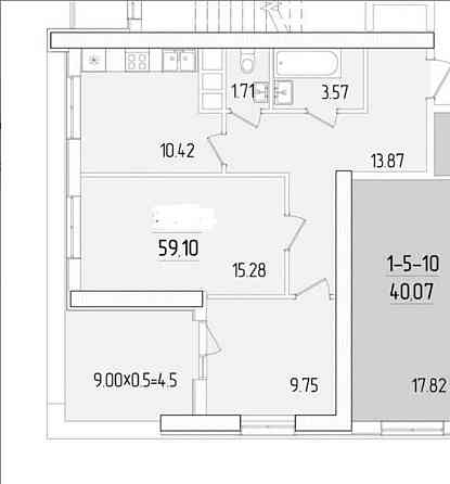 ЖК 67 Жемчужина/2 комнаты/60 метров/5 этаж Одеса