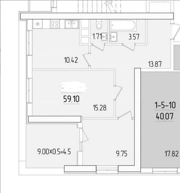ЖК 67 Жемчужина/2 комнаты/60 метров/5 этаж Одеса - зображення 1