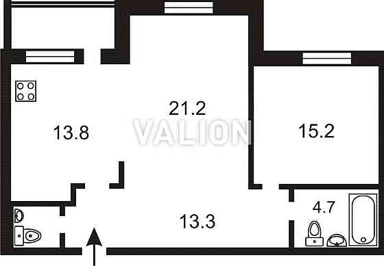 Продаж 2кімн квартири Центр Вокзальна  вул. Мокра (Кудряшова) 3 Без% Київ