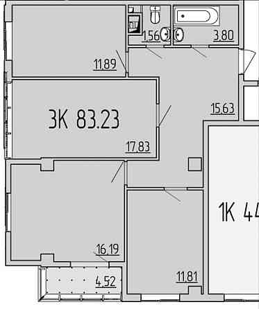 3-к квартира Кадод‼️ 40 Жемчужина Лиманка