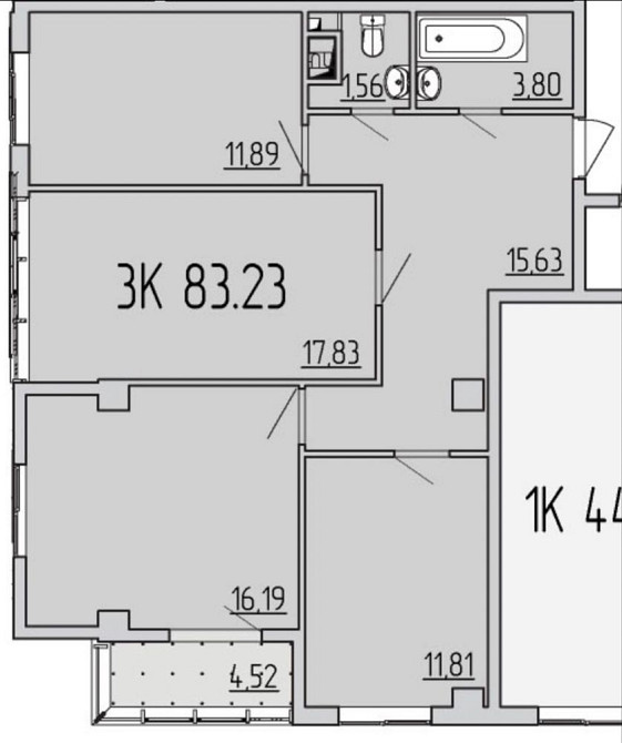 3-к квартира Кадод‼️ 40 Жемчужина Лиманка - изображение 4