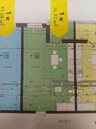 1-к. в Заселенном новостро возл ТРЦ Терминал в ЖК Петлюры(Металлургов) Бровары