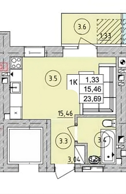 Квартира студія під ОРЕНДУ від 300$ ЗДАНИЙ та ЗБУДОВАНИЙ будинок Ірпінь - зображення 6