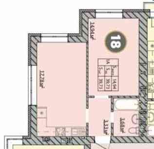 1к квартира 40,6м2 у зданому ЖК "Молодість" ПЕРЕУСТУПКА! 3-й поверх Ірпінь