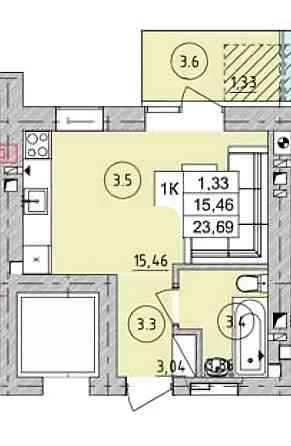 Квартира Студія під вигідну ОРЕНДУ від 300 $, 10 років окупність! Ирпень