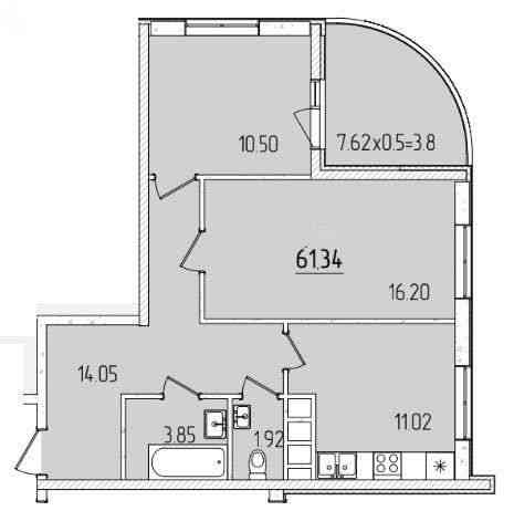 2-комнатная квартира в новом доме на Краснова Одеса
