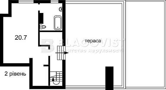 Двоповерхова квартира з терасами жк бізнес-класу "Камертон" без ремонт Kyiv