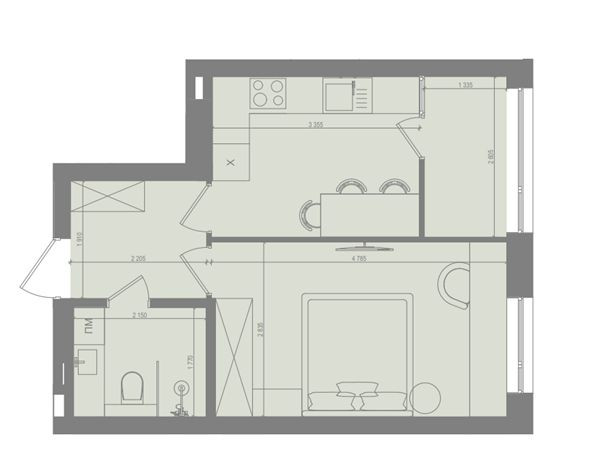1-к КВАРТИРА з газом під єОселя та Сертифікат від ЗАБУДОВНИКА Ірпінь - зображення 2