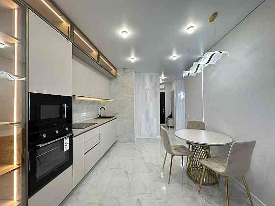 Евродвушка с ремонтом, мебелью и техникой в ЖК 53 жемчужина. Вид моря Лиманка