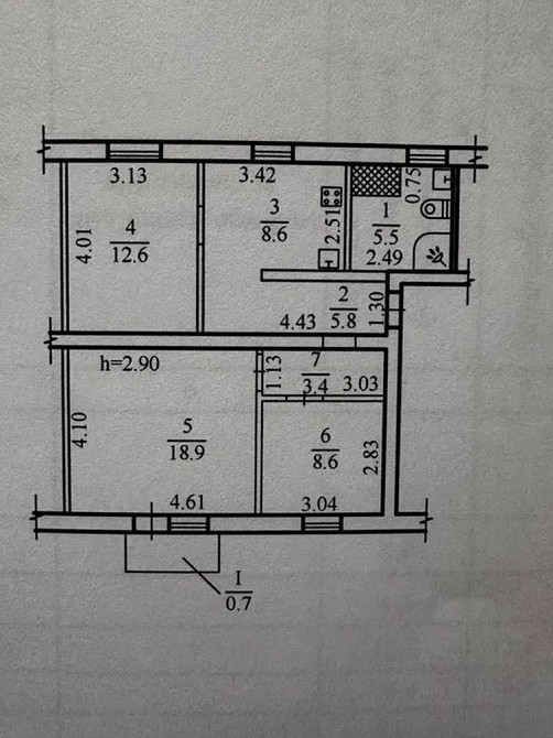 Продам 3-комн квартиру в районе Квиринга ул. Дніпро - зображення 5