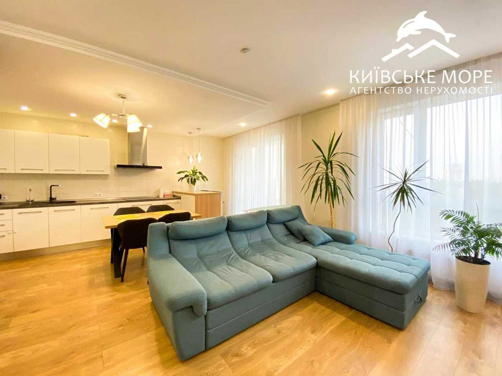 Без %, 3к квартира, 87 м2, Воскресенська 18А, ЖК Паркові Озера Киев - изображение 1