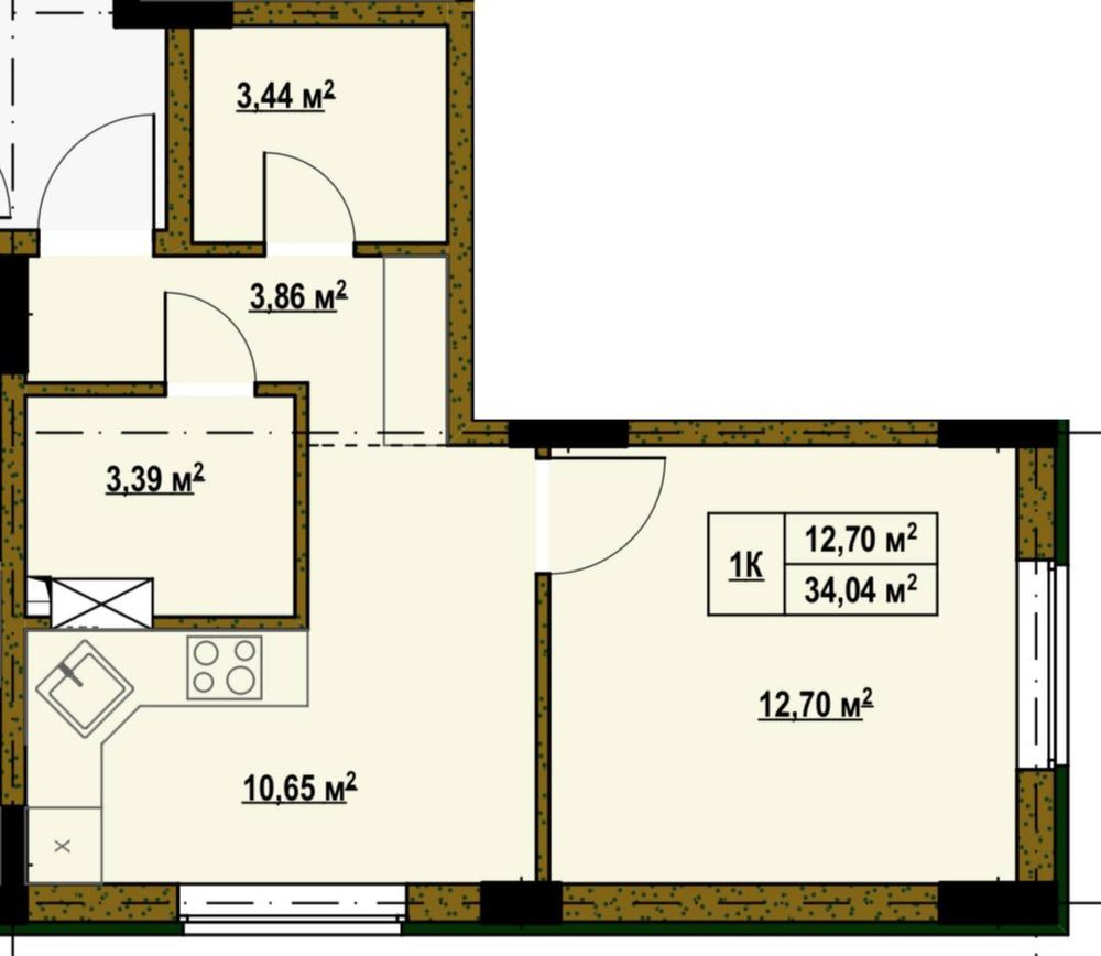 Продаж однокімнатної квартира, Троєщина, Київ Киев - изображение 1