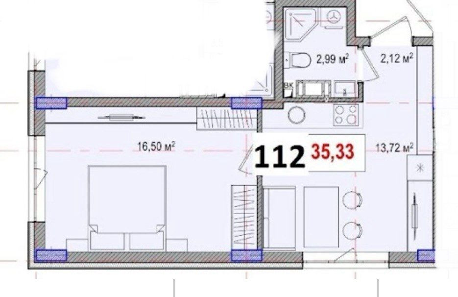 ‼️Акція‼️ Квартира 35м2 від Забудовника. Розстрочка. Без % Киев - изображение 2