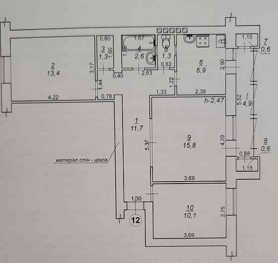 Квартира 3 кімнатна +підвал Sniatyn