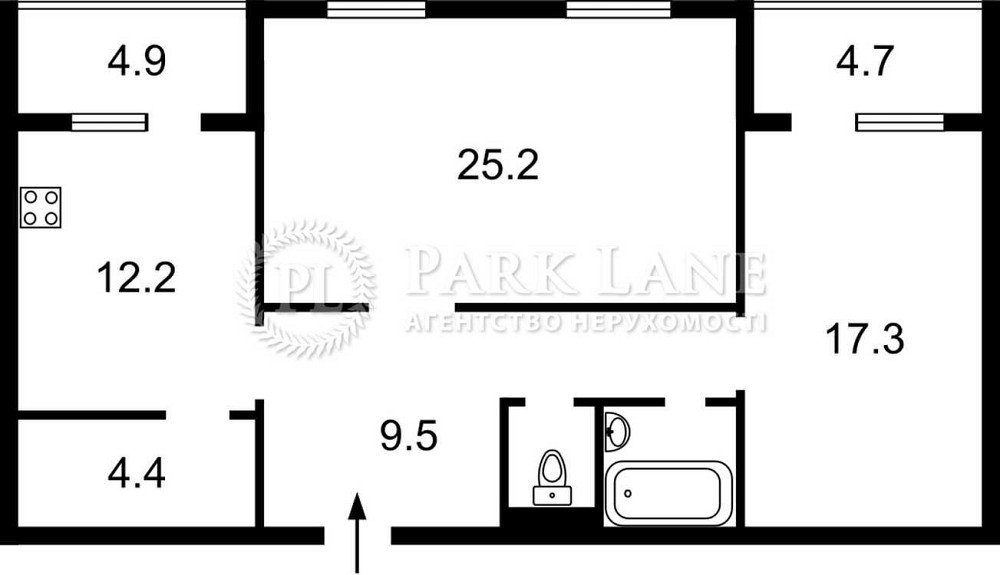 Продам квартиру Гмирі Бориса 3 Бажана Гришка Григоренко Осокорки Киев - изображение 2
