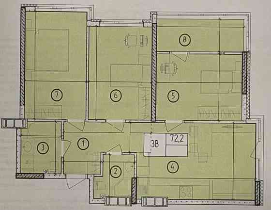 Продам свою 3кк, 2 санузла,  ЖК Манхэттен, дом сдан Одеса